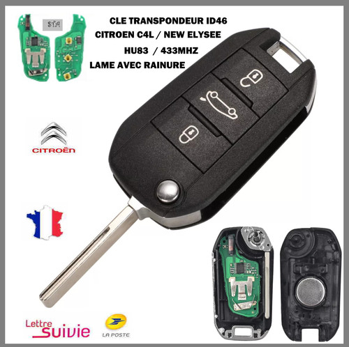 Clé vierge transpondeur id46 - vierge,
